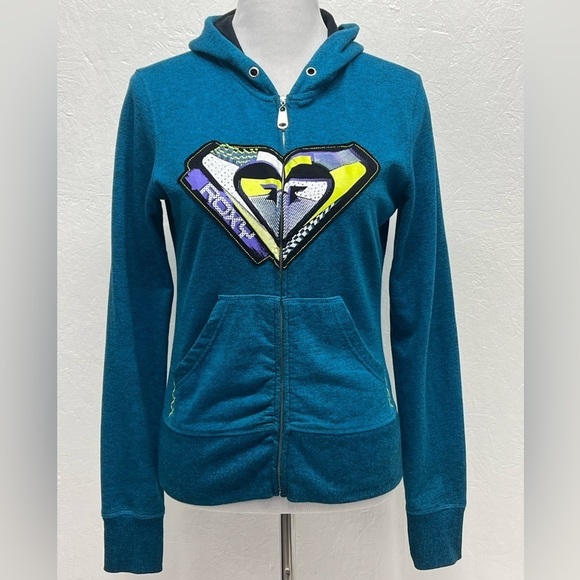 Roxy - Women’s Junior Hooded Zip Up Jacket - M - Picture 1 of 15